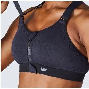 Shefit Women's Heathered Indigo Blue Low Impact Sports Bra Size Small